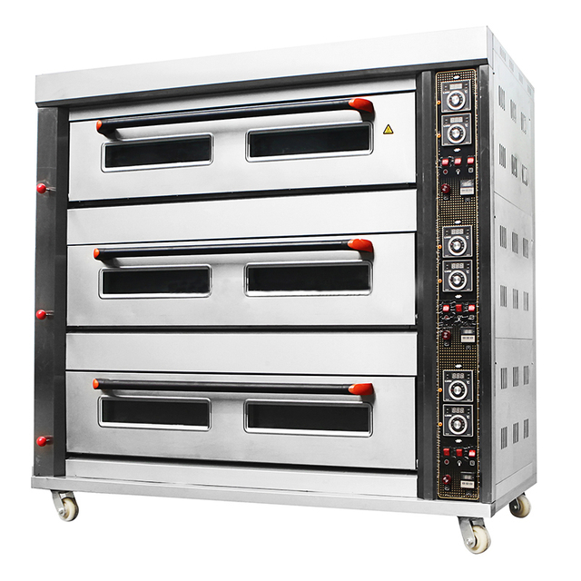 3 camadas de forno elétrico comercial branco luxuoso para assar